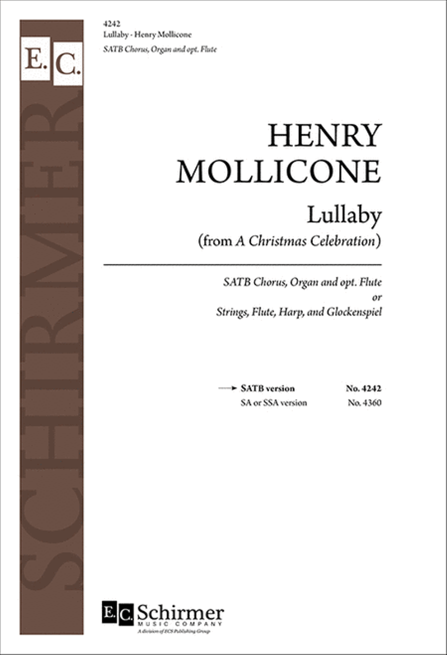 A Christmas Celebration: Lullaby 4-Part scores gallery preview page 1