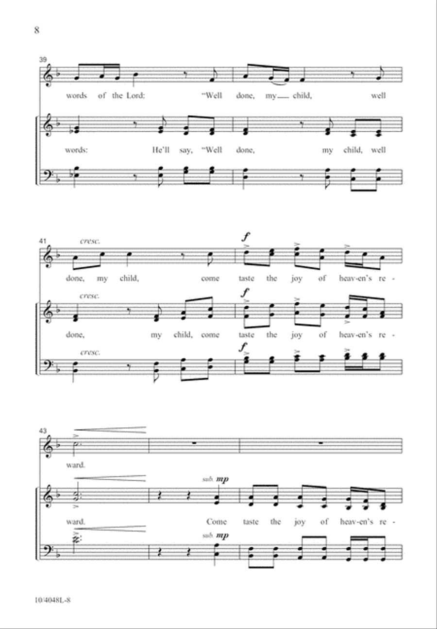 Reap What You Sow 4-Part scores gallery preview page 9