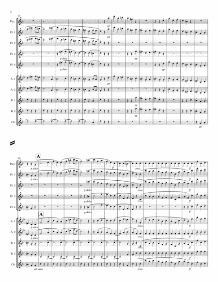 Symphony No. 6 "Pastorale" Mvt 3 for Flute Choir image number null