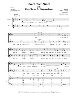 Were You There (with "When I Survey The Wondrous Cross") (Duet for Soprano & Tenor Solo)