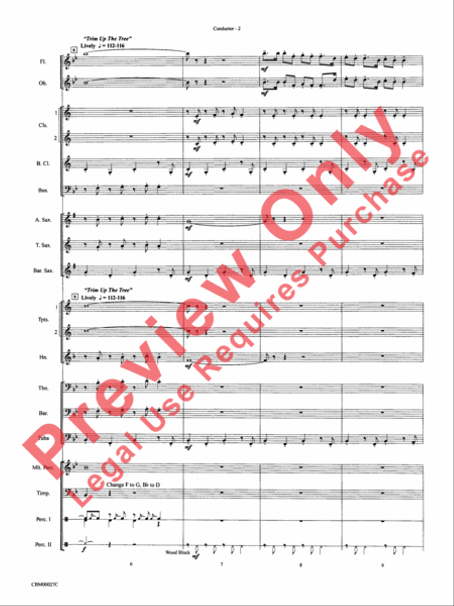 How the Grinch Stole Christmas Concert Band scores gallery preview page 5