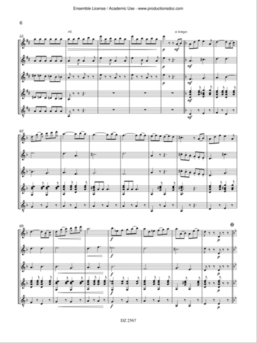 Tarentelle, Op. 18 Tarentelle, Op. 18 Guitar Ensemble scores gallery preview page 6