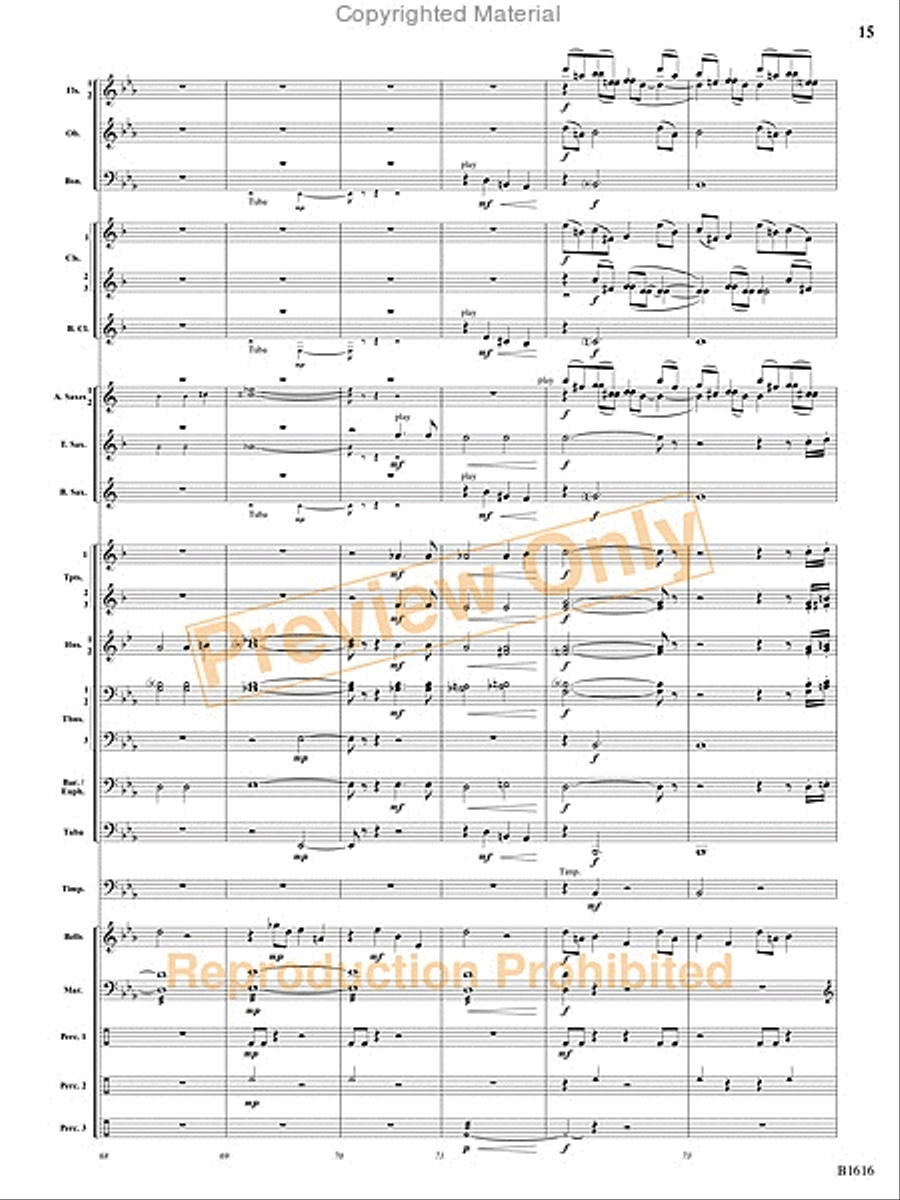 One Giant Leap Concert Band scores gallery preview page 16