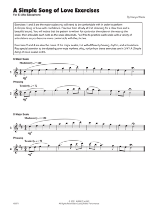 A Simple Song of Love (Sound Innovations Soloist, Alto Sax)
