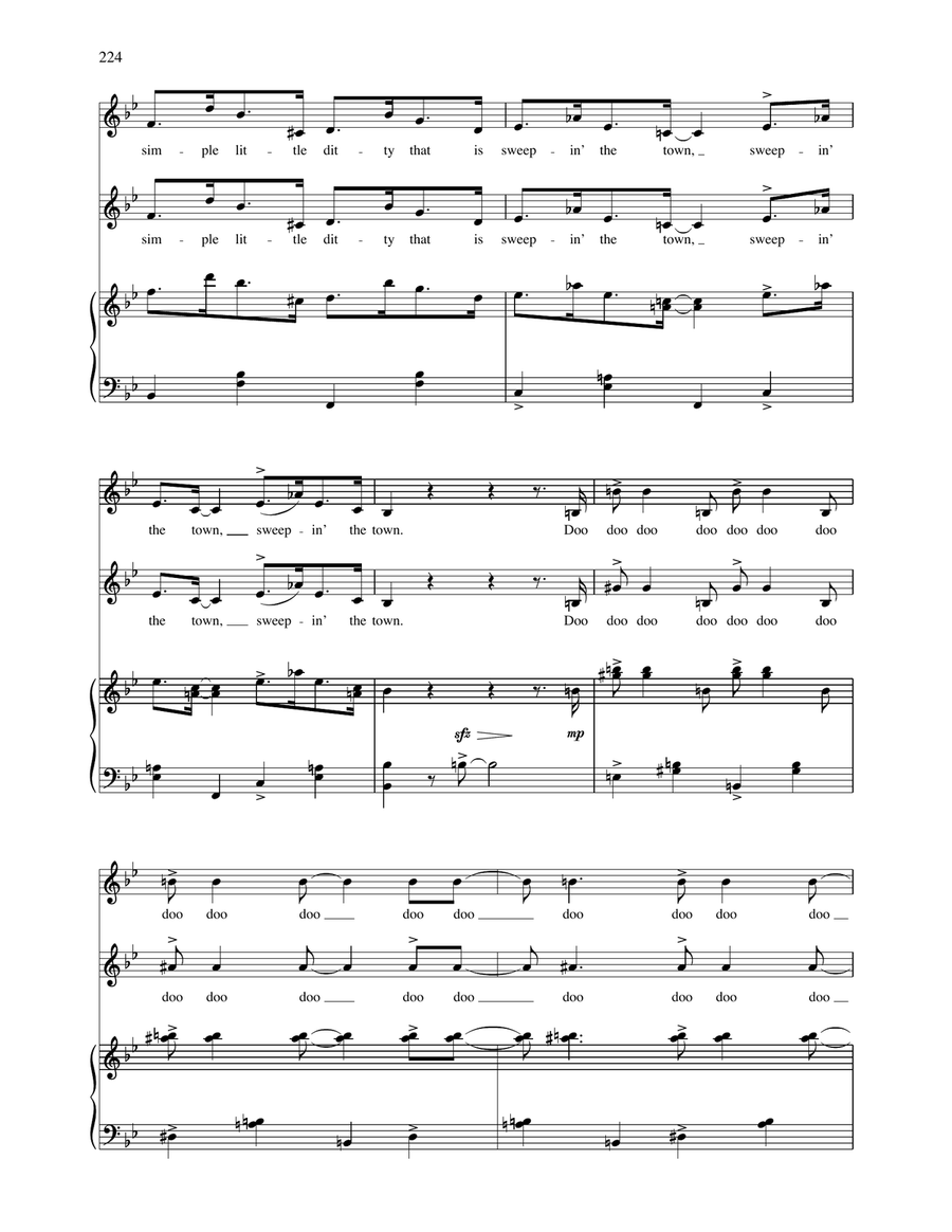 The Wrong Note Rag (from Wonderful Town) (Vocal Duet) Piano scores gallery preview page 2