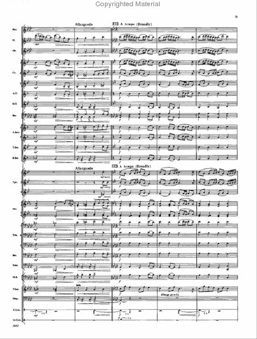 In All Its Glory Concert Band scores gallery preview page 17