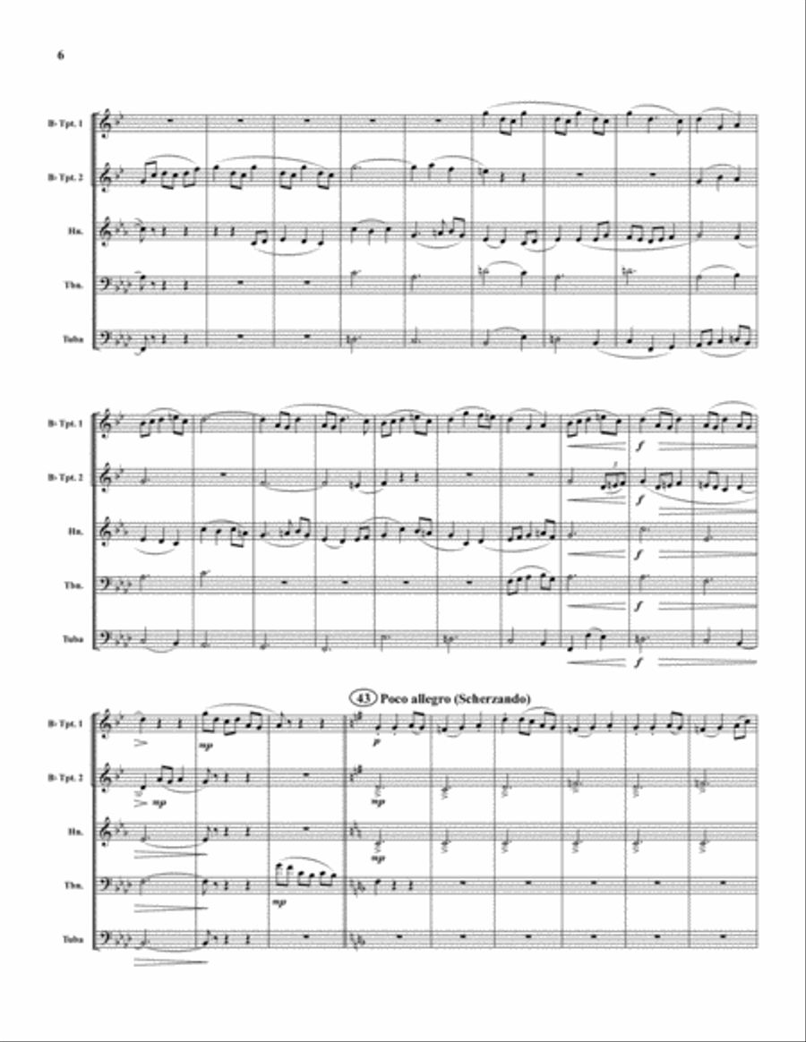English Folk Song Suite English Folk Song Suite Brass Quintet scores gallery preview page 6