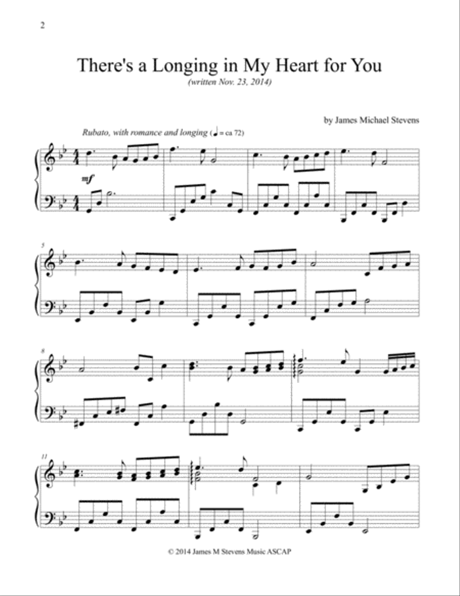 Relaxing & Romantic Piano, VOL. II Piano Solo scores gallery preview page 2