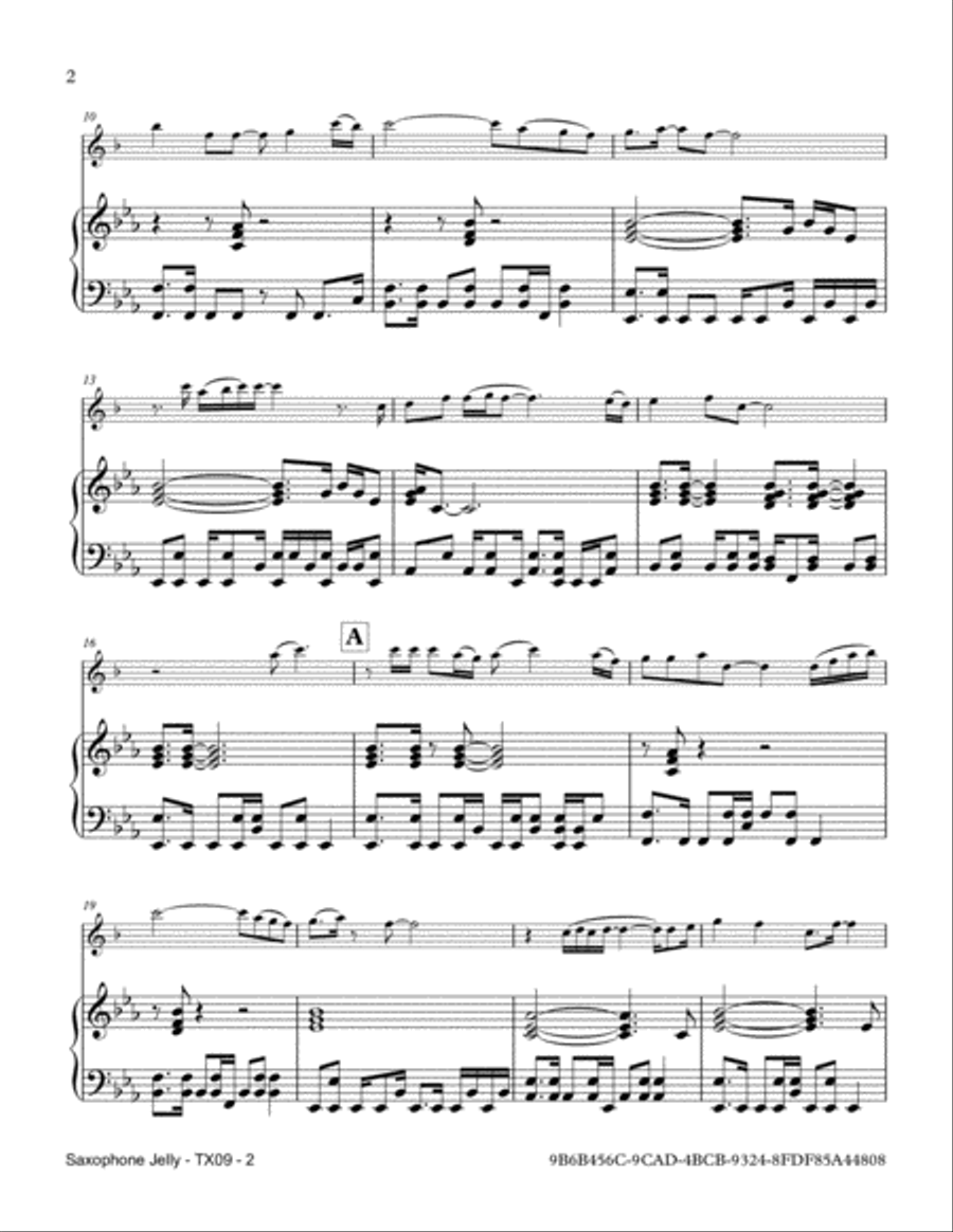 Saxophone Jelly Tenor Saxophone scores gallery preview page 2