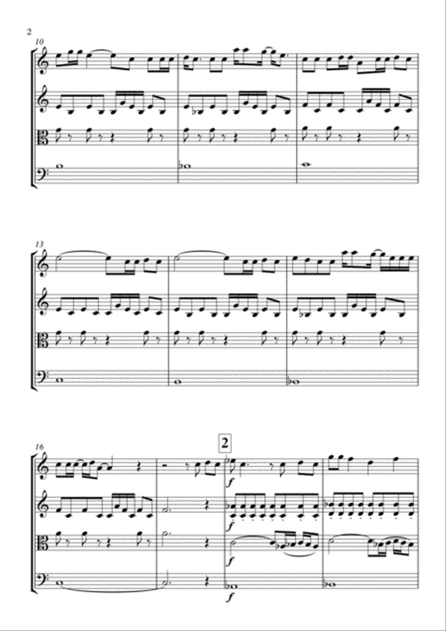 Home Sweet Home Home Sweet Home String Quartet scores gallery preview page 3