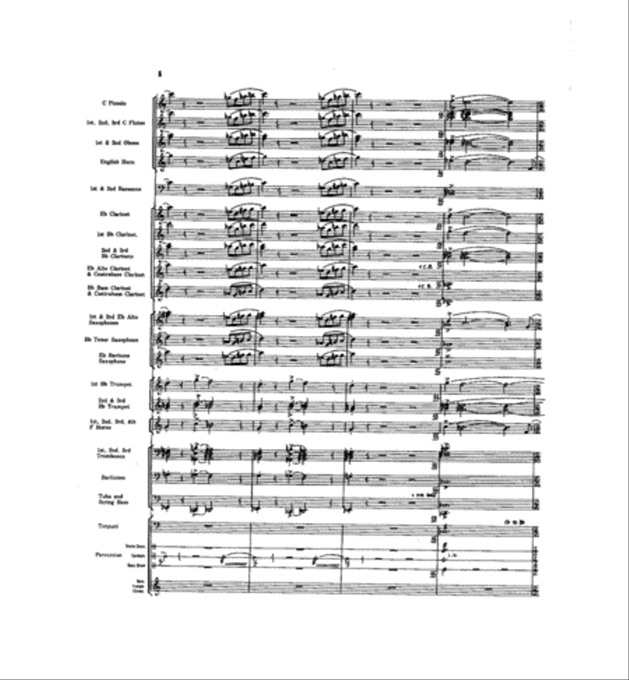 Caccia and Chorale Concert Band scores gallery preview page 5