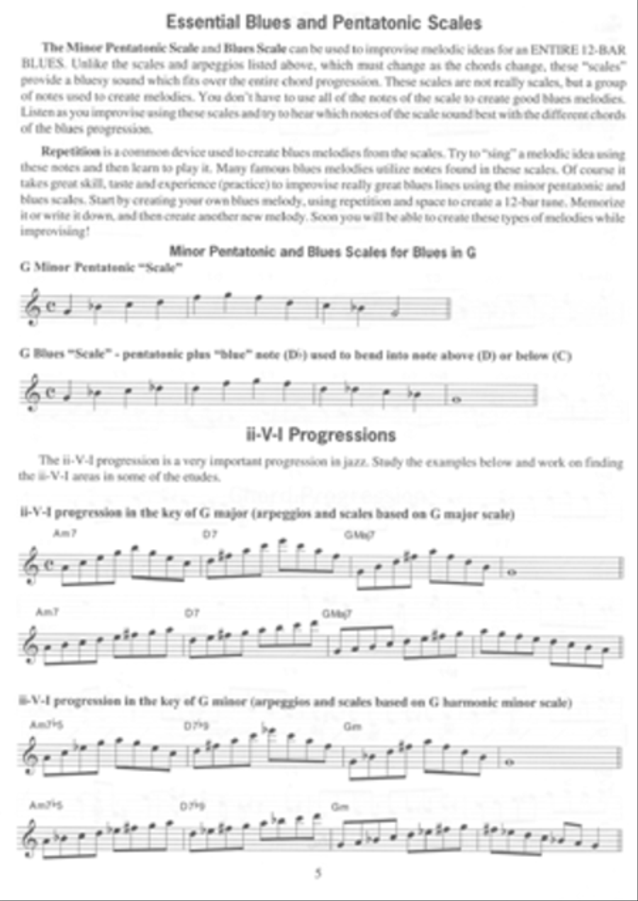 Essential Jazz Etudes..The Blues - Guitar image number null