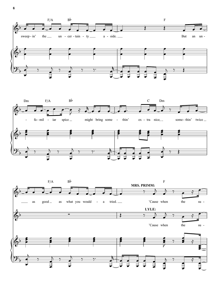 Rip Up The Recipe (from Lyle, Lyle, Crocodile) Voice scores gallery preview page 6