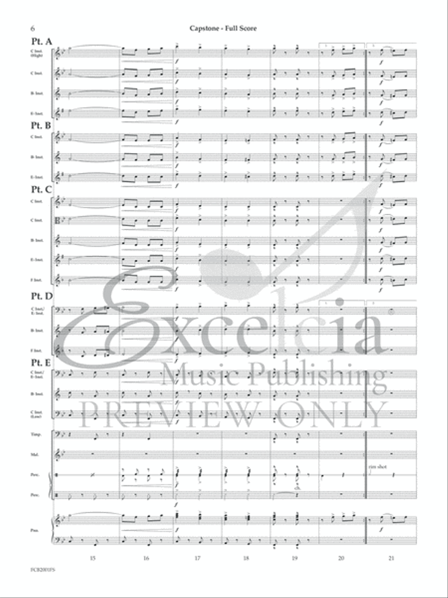 Capstone (Flex) Concert Band scores gallery preview page 7