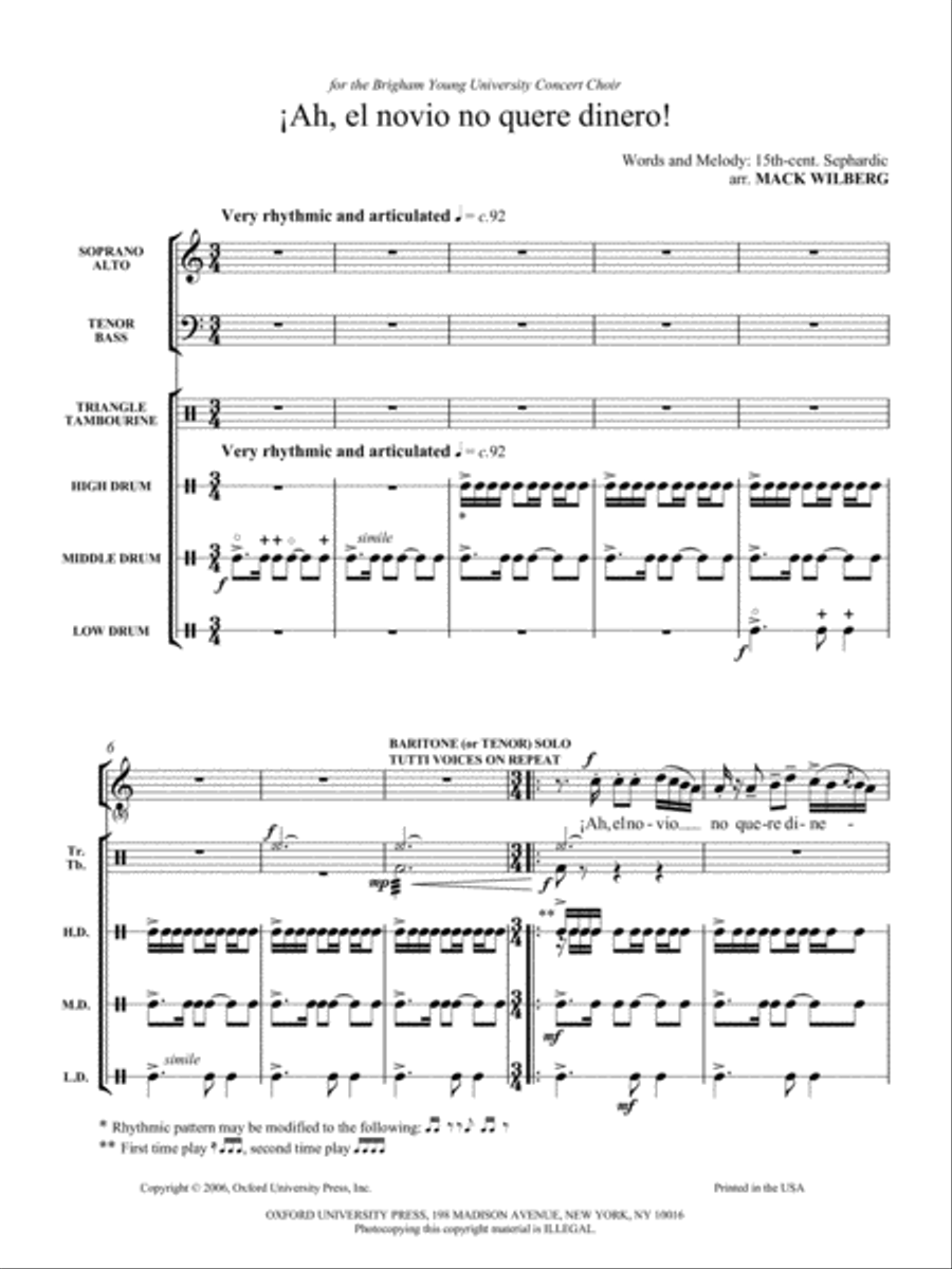 Ah, el novio no quere dinero! 4-Part scores gallery preview page 2
