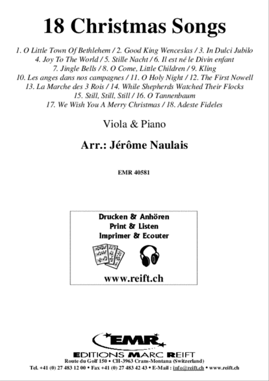 18 Christmas Songs Piano Accompaniment scores gallery preview page 2