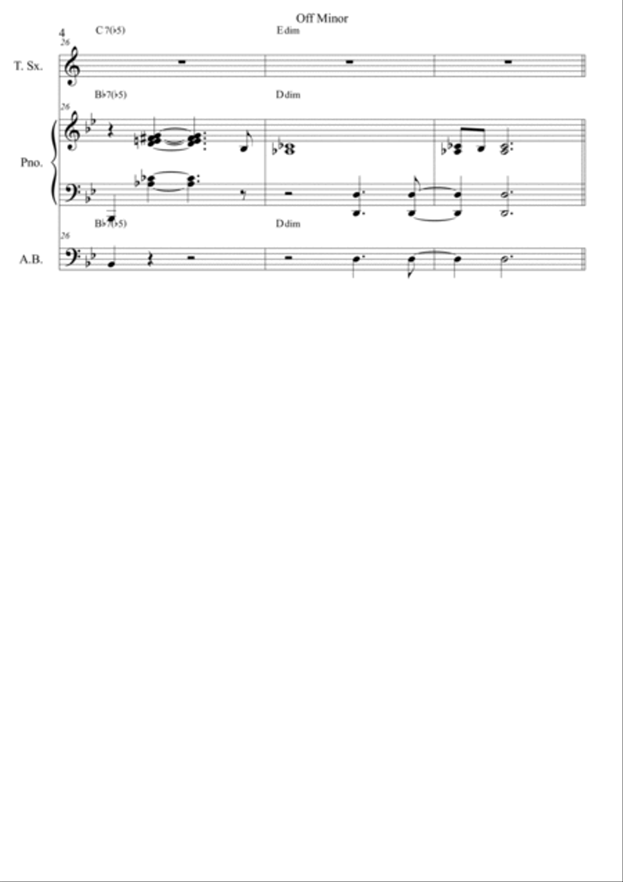Off Minor Off Minor Small Ensemble scores gallery preview page 5