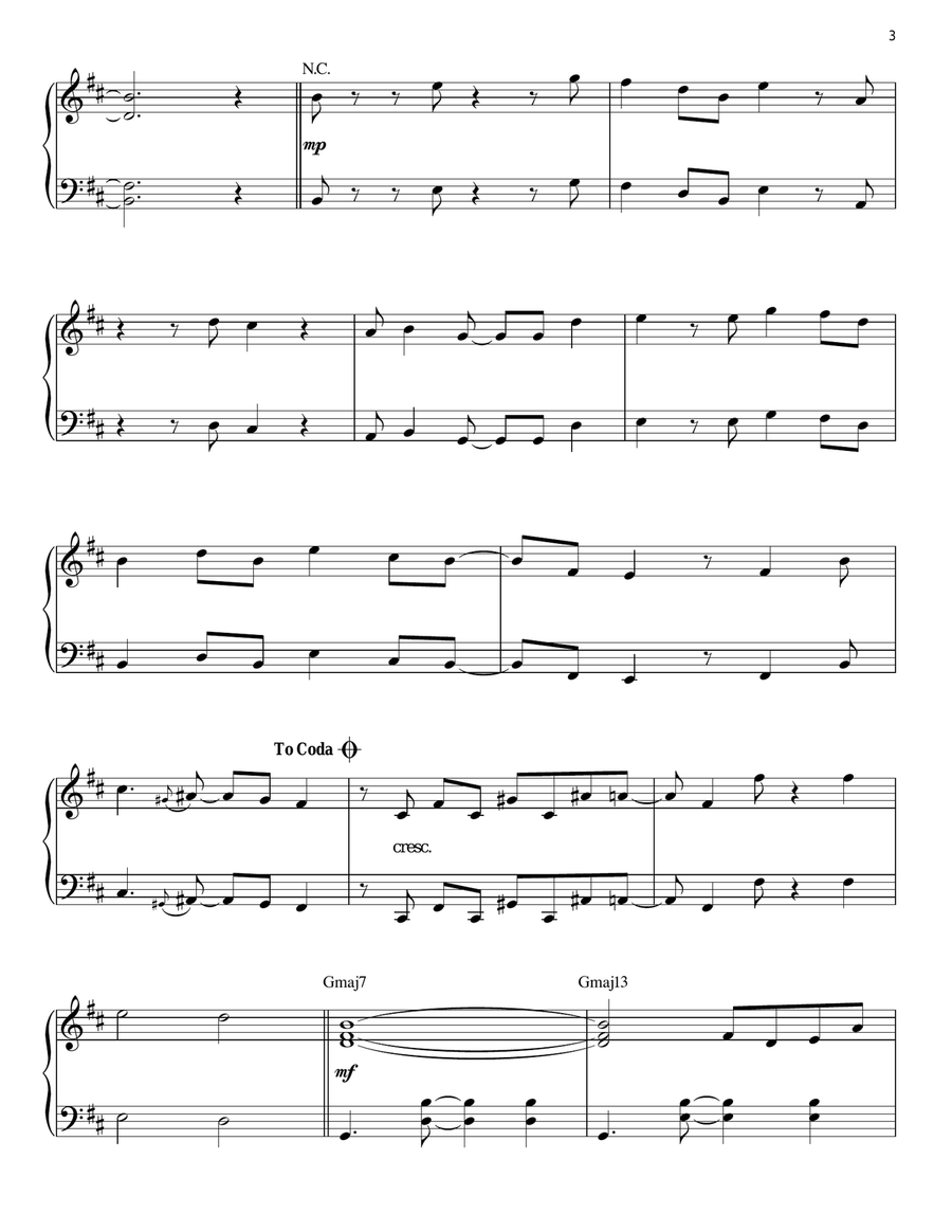 Spain (arr. Brent Edstrom) Piano Solo scores gallery preview page 3