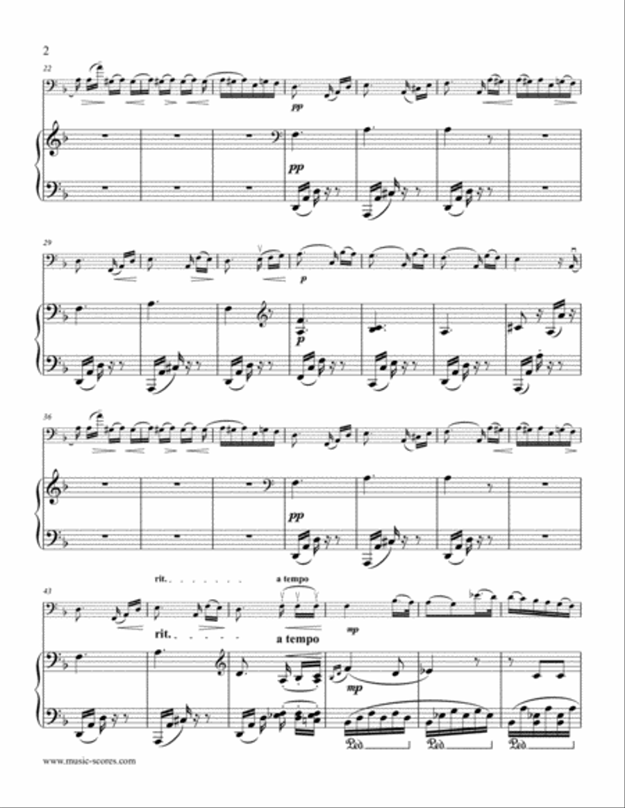 Fur Elise - Cello & Piano Piano scores gallery preview page 2