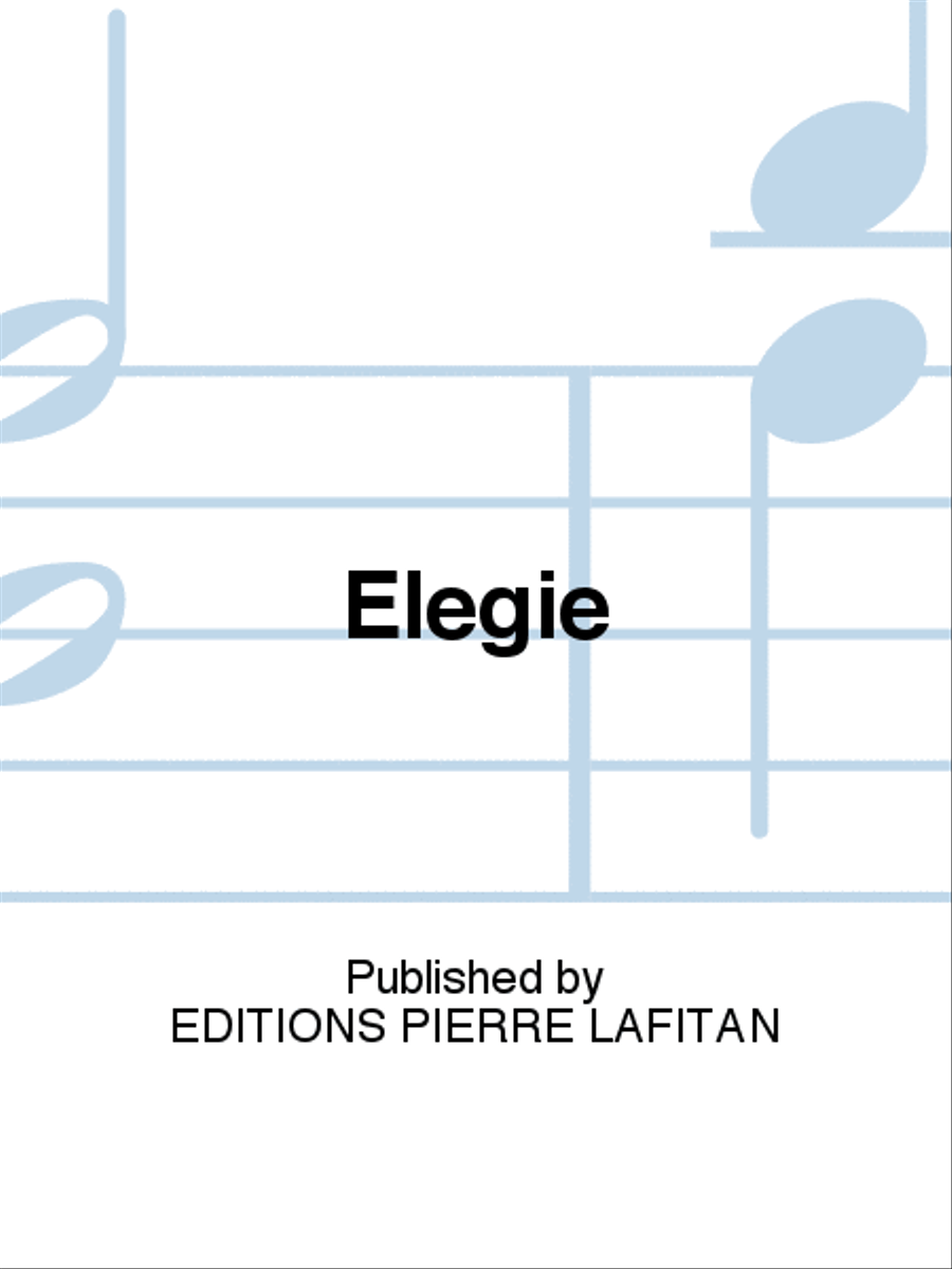 Élégie Élégie Piano Accompaniment scores gallery preview page 1