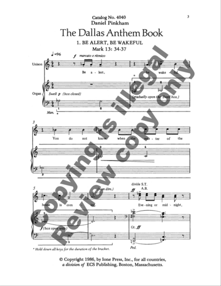 The Dallas Anthem Book The Dallas Anthem Book Unison Choir scores gallery preview page 8