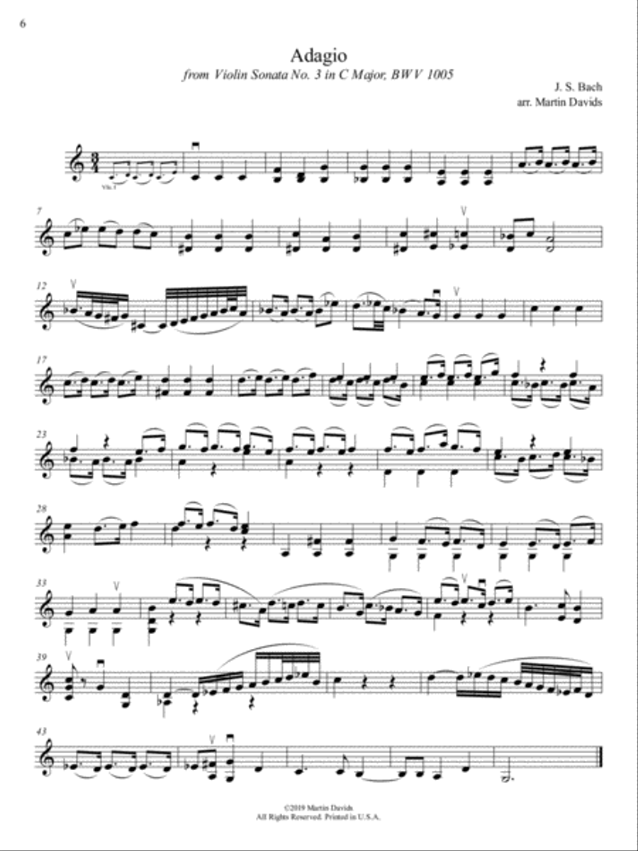 Bachfor2, Volume 2, Violin 2 String Duet scores gallery preview page 6
