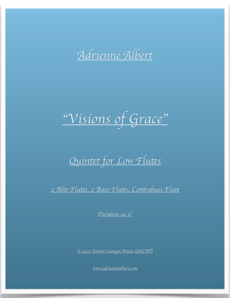 Visions of Grace (2015) Quintet for Low Flutes image number null
