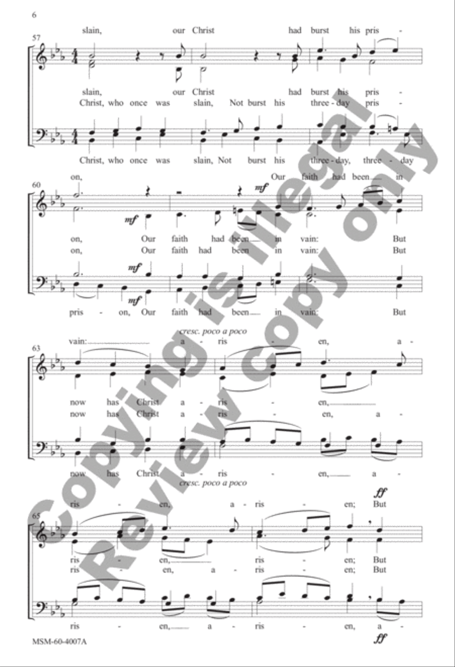 This Joyful Eastertide (Choral Score) image number null