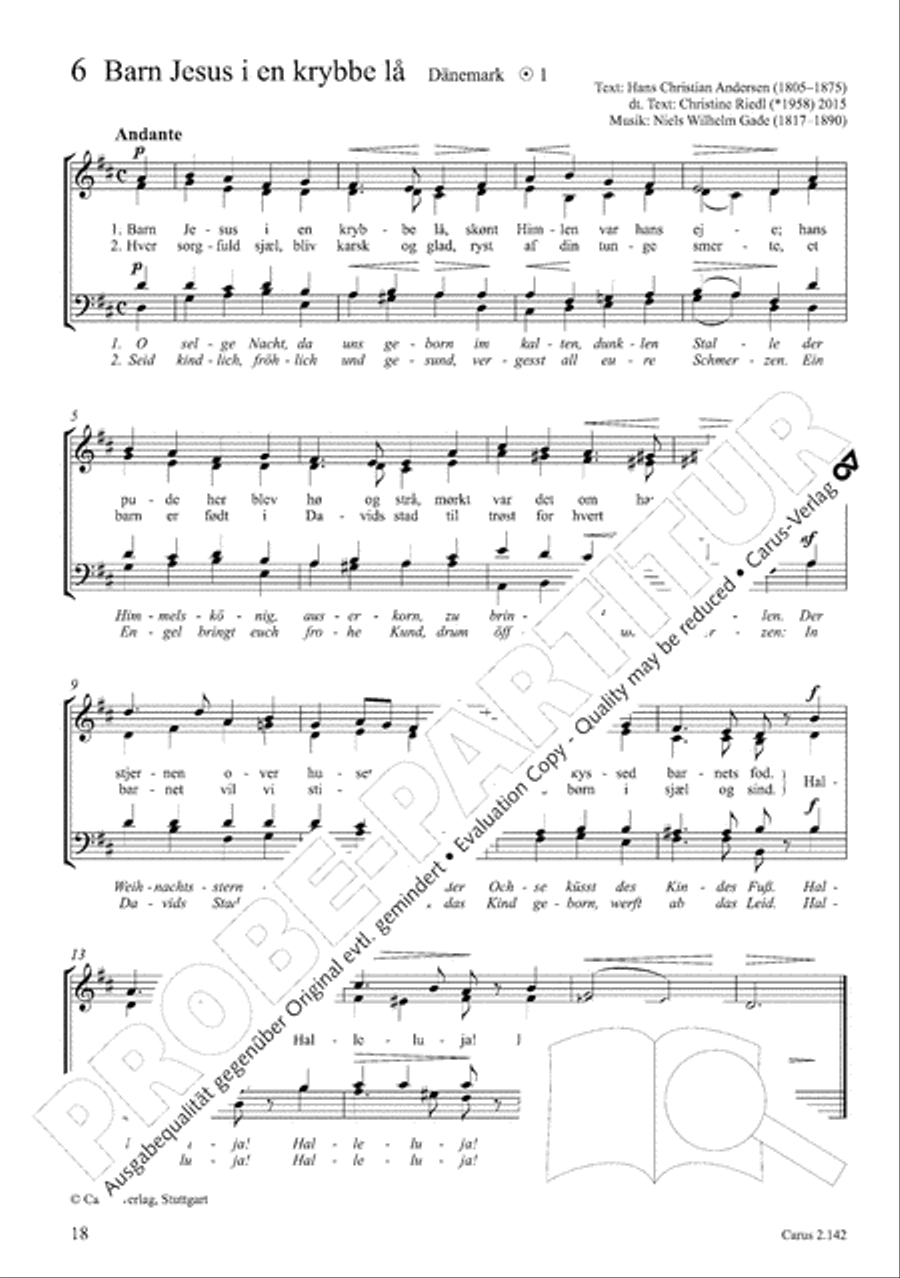 Christmas Carols of the World. Choral collection 4-Part scores gallery preview page 20