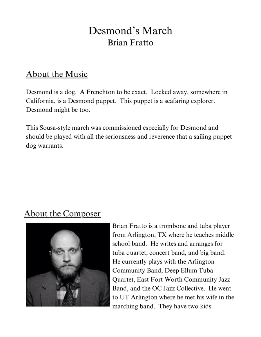 Desmond's March Euphonium scores gallery preview page 4