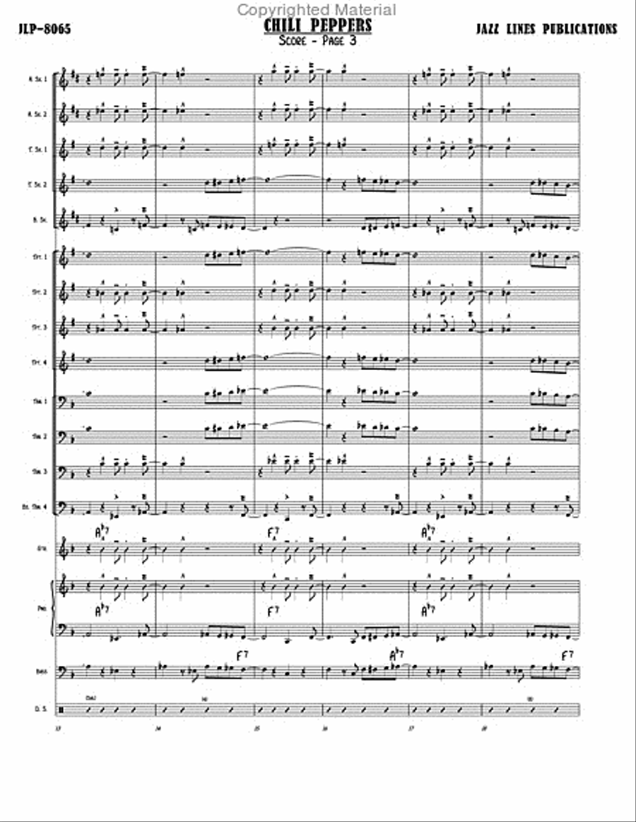 Chili Peppers Big Band scores gallery preview page 6