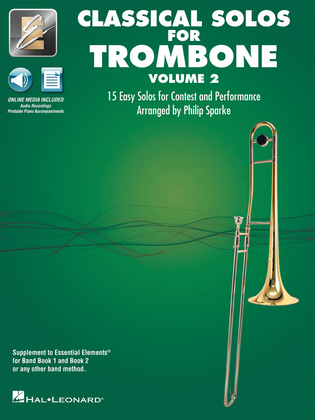 Book cover for Classical Solos for Trombone – Volume 2