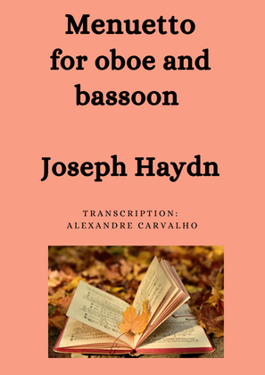 Duet for oboe and bassoon Menuetto Joseph Haydn