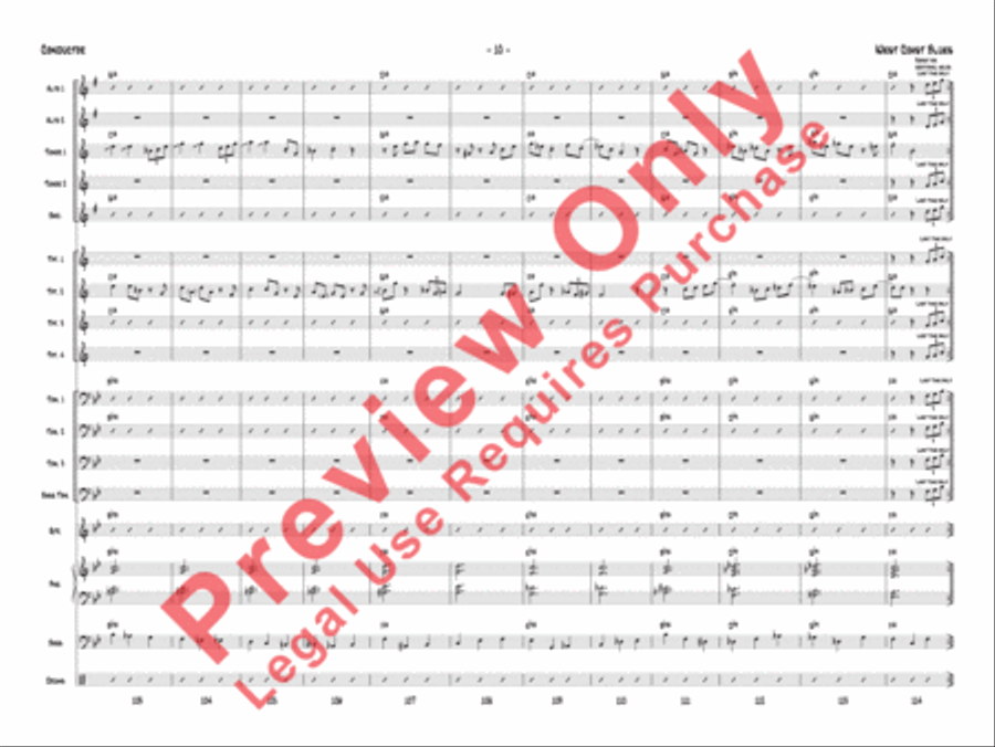 West Coast Blues West Coast Blues Jazz Ensemble scores gallery preview page 33