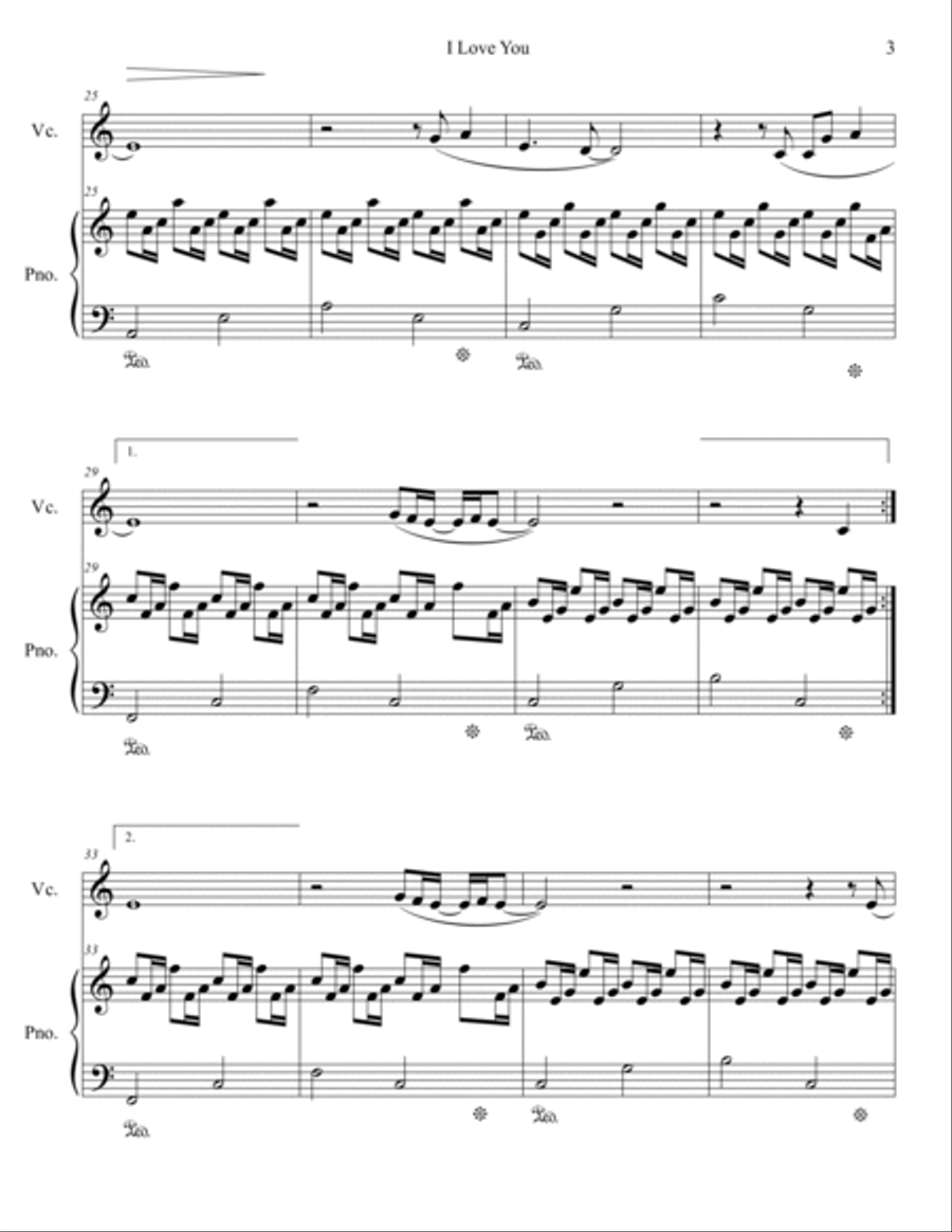 I Love You I Love You Small Ensemble scores gallery preview page 4