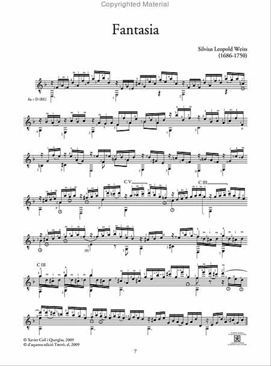Fantasia per a guitarra Classical Guitar scores gallery preview page 2