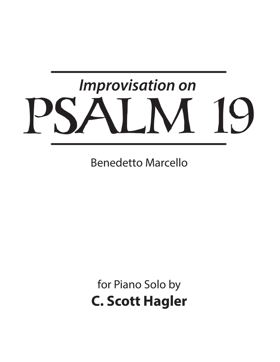 Improvisation on Psalm 19 Piano Solo scores gallery preview page 1