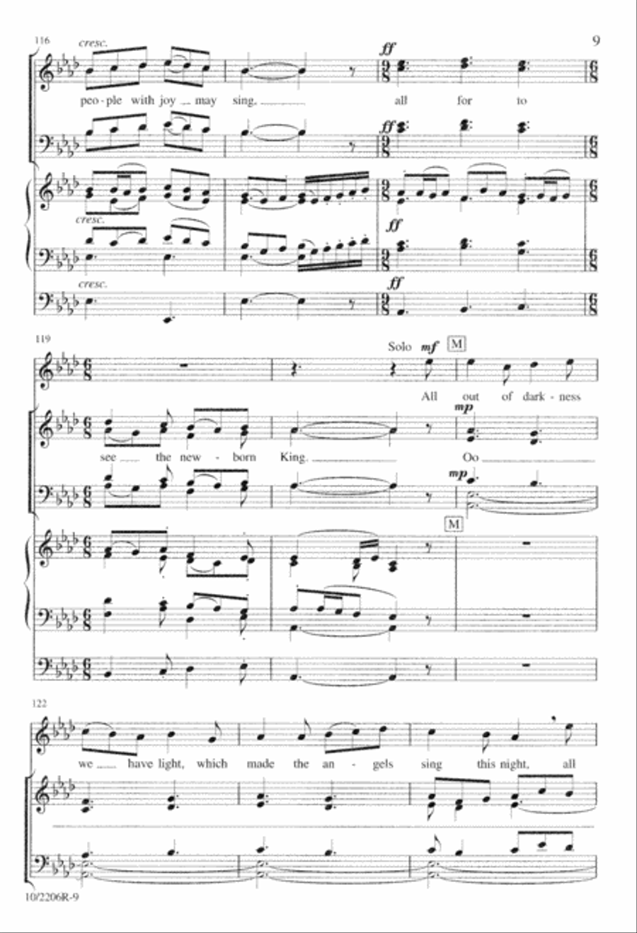 Sussex Carol Divisi scores gallery preview page 9