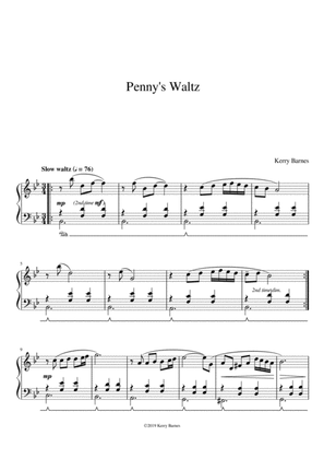 "Penny's Waltz" Intermediate Recital Piano Solo