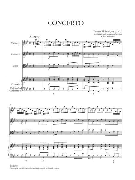 Concerto a cinque Op. 10/1