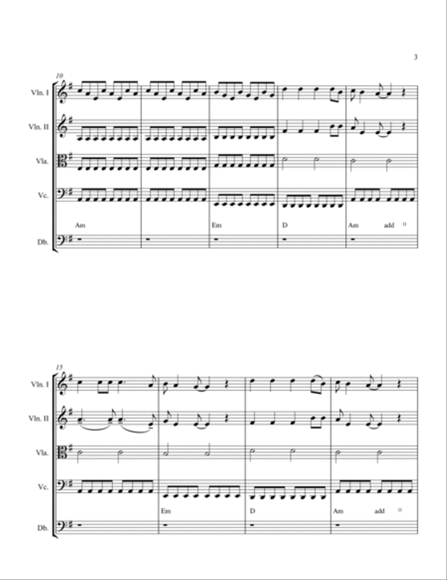 Clocks String Quartet scores gallery preview page 5