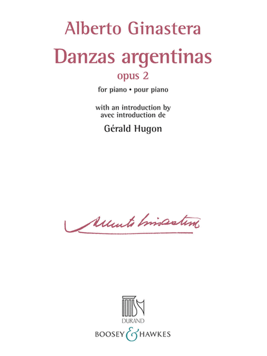 Danzas Argentinas Opus 2