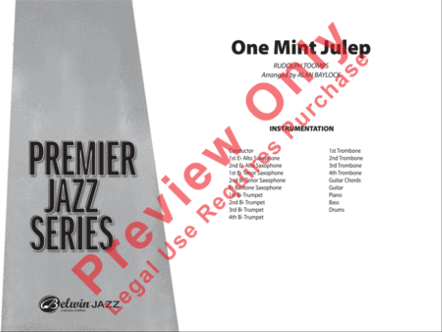 One Mint Julep Jazz Ensemble scores gallery preview page 2