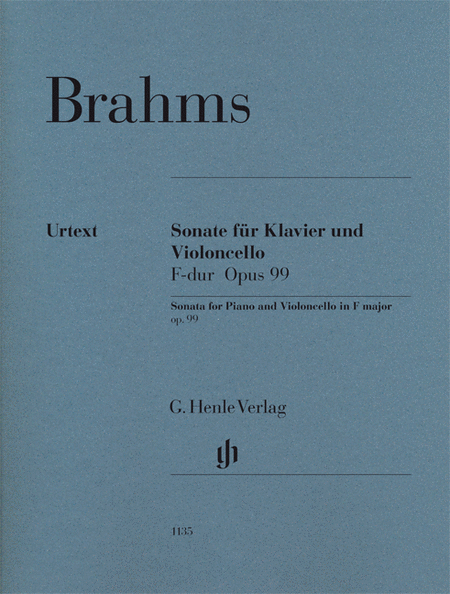 Johannes Brahms  : Sonata in F Major Op. 99 for Piano and Violoncello