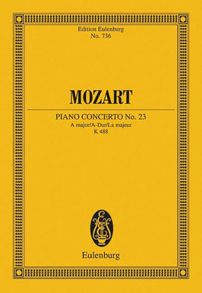 Book cover for Piano Concerto No. 23 in A Major, K. 488
