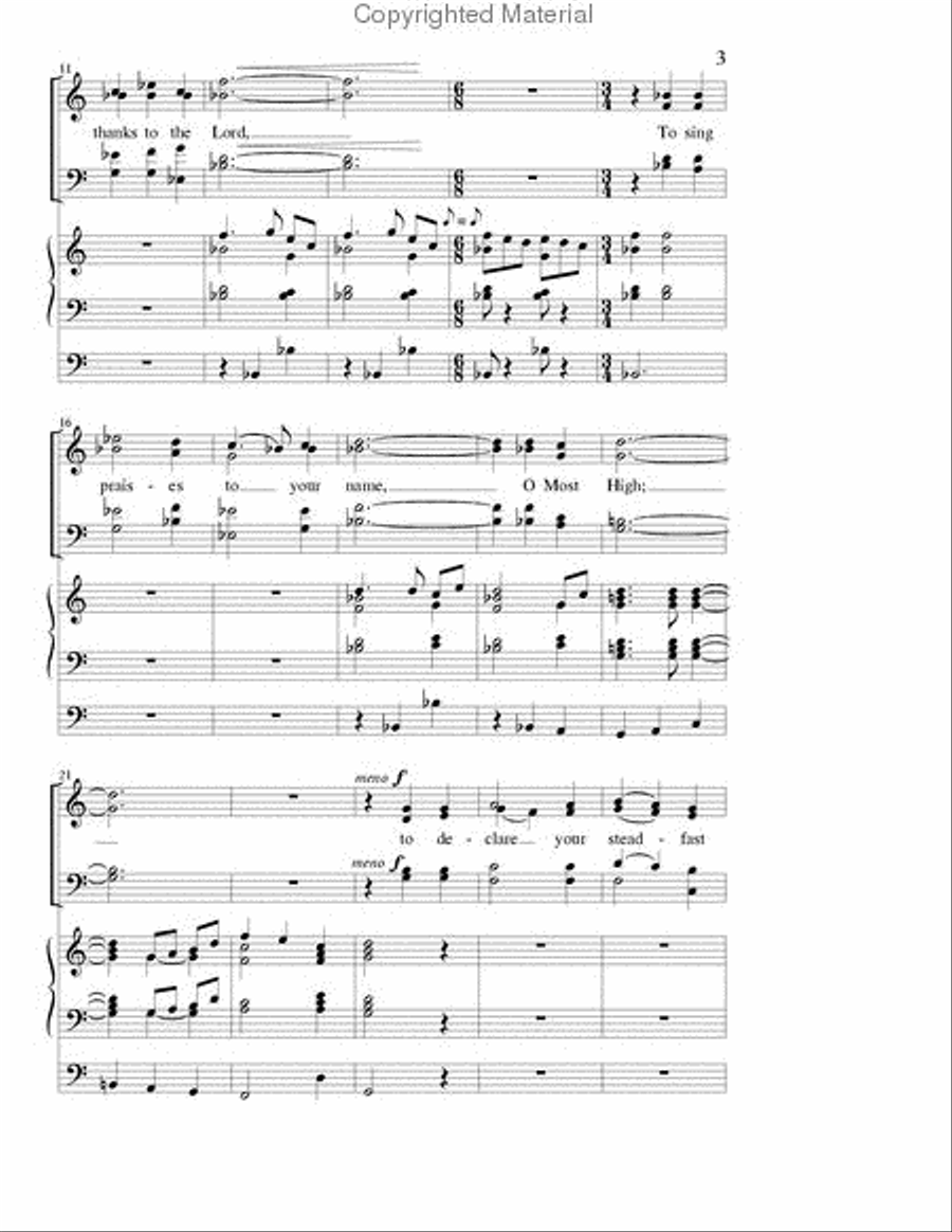 It Is Good to Give Thanks 4-Part scores gallery preview page 3