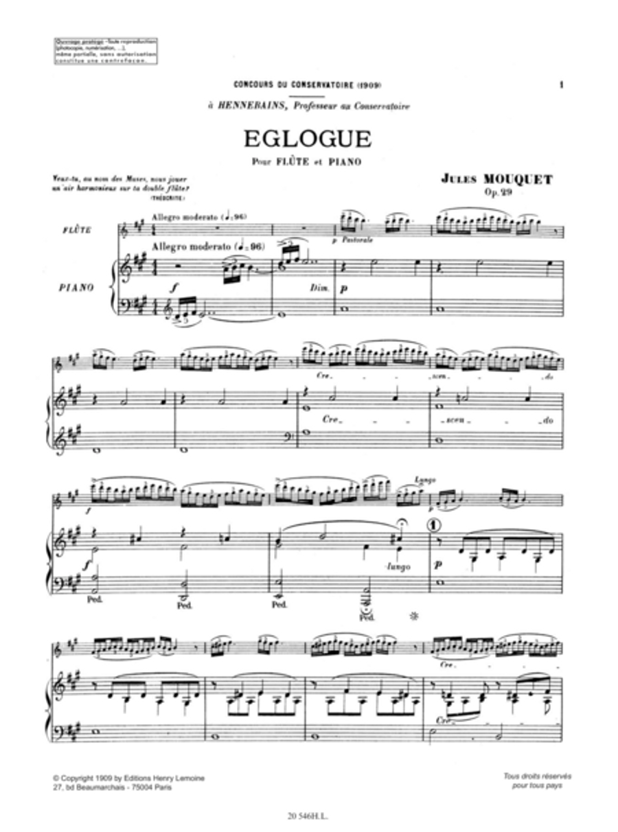 Eglogue Op. 29 Eglogue Op. 29 Flute Solo scores gallery preview page 2