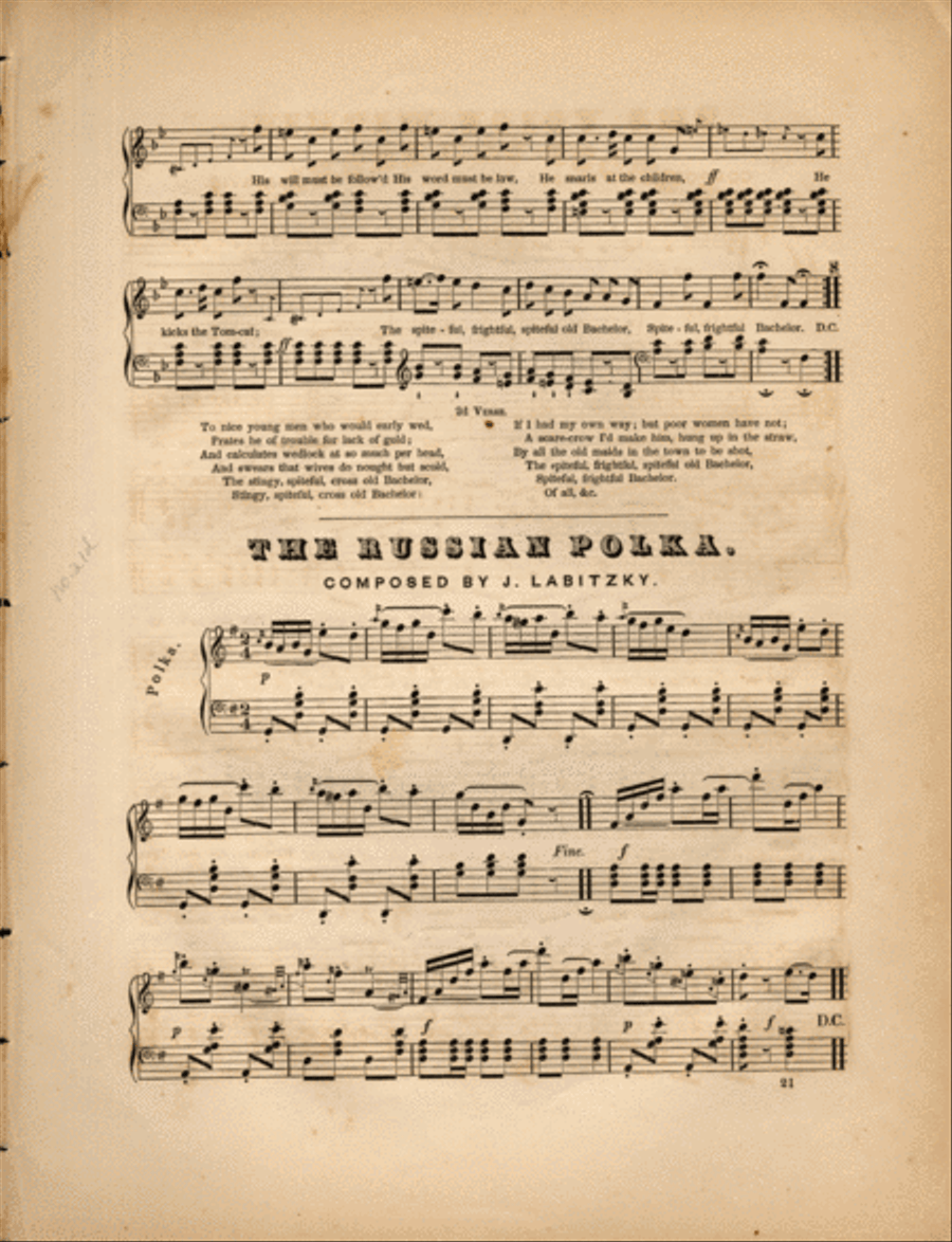 The Russian Polk Piano Solo scores gallery preview page 1