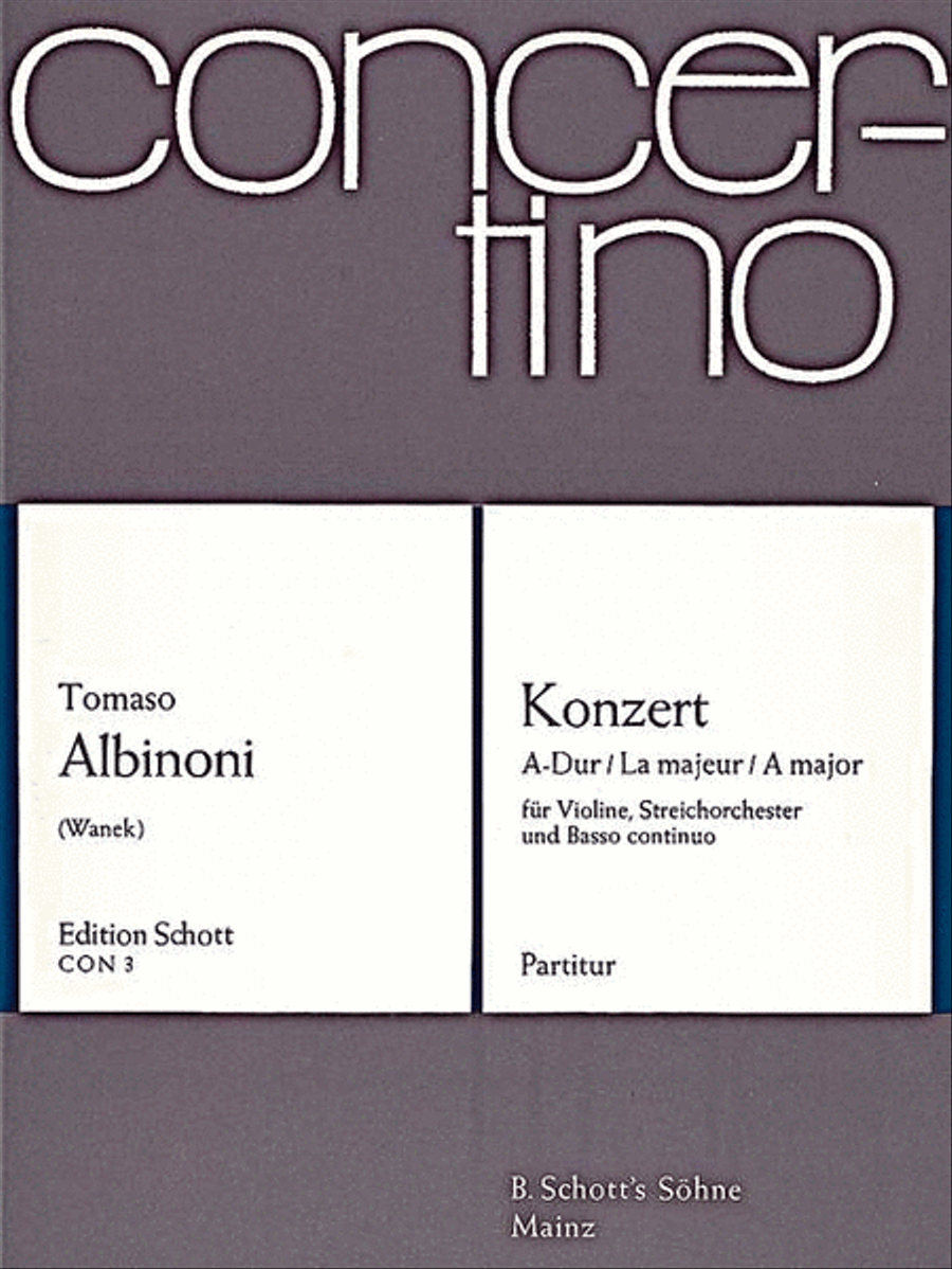 Concerto A Major Chamber Orchestra scores gallery preview page 1