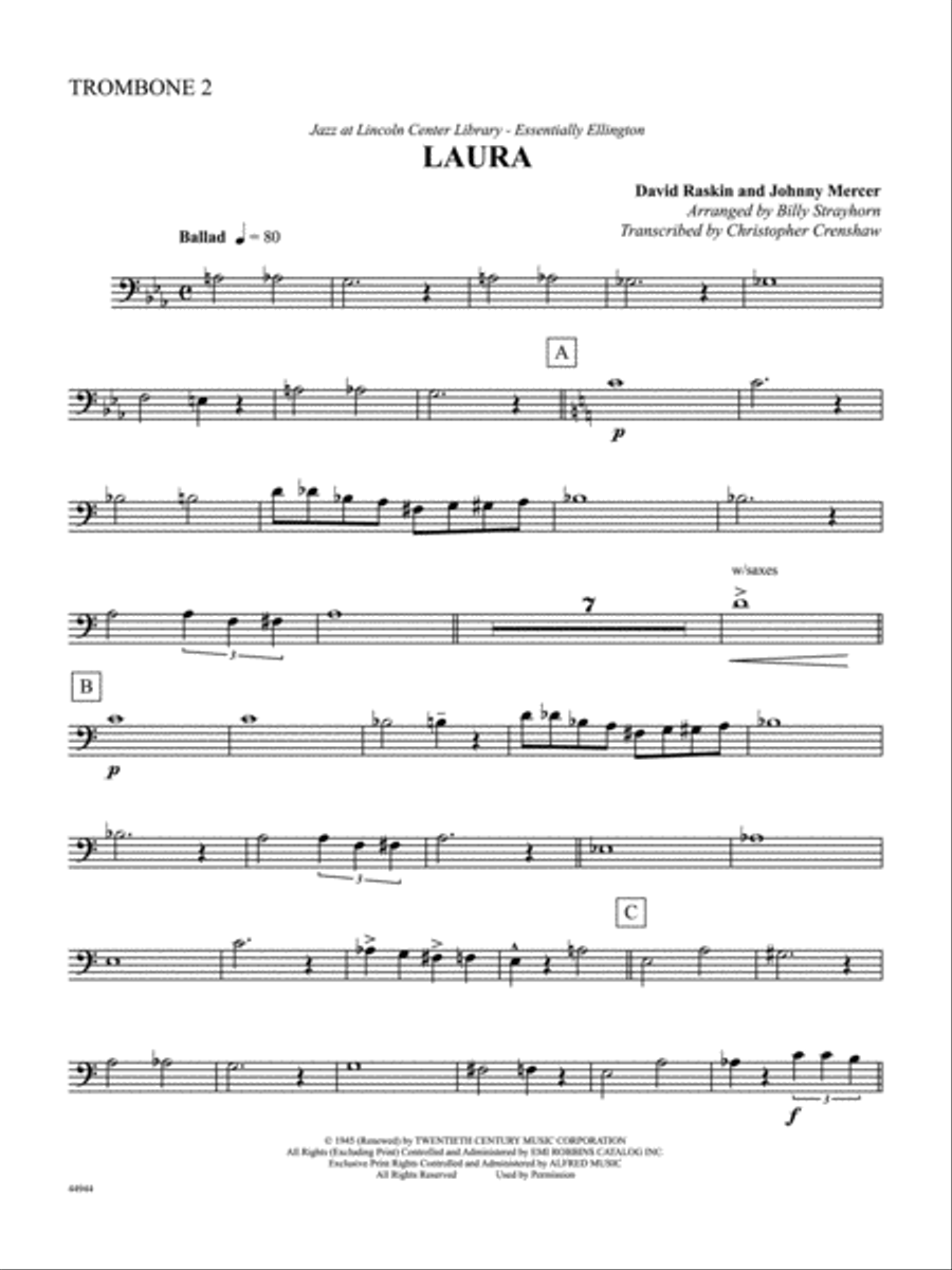 Laura: 2nd Trombone